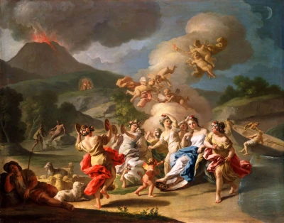 Francesco de Mura (Italian, 1696-1782), Allegory of Spring. Oil on canvas, 1759. Purchased with funds from the Libbey Endowment, Gift of Edward Drummond Libbey, 1979.79