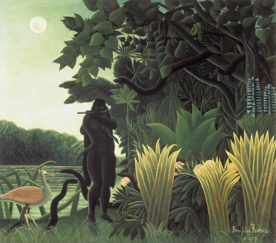 Henri Rousseau (French 1844–1910) The Snake Charmer (La Charmeuse de Serpents). Oil on canvas, 1907. Paris, Musée d’Orsay, legacy of Jacques Doucet, 1936